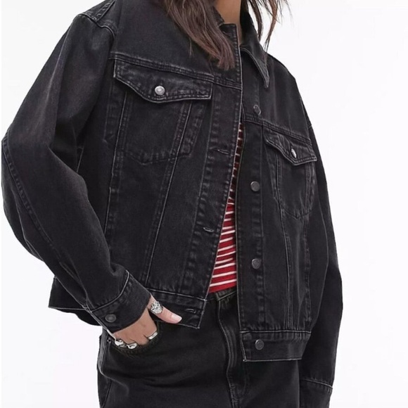 Black Denim Jacket - Picture 1 of 6